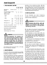 Preview for 22 page of Ugolini ARCTIC Compact 5/1 Operator'S Manual