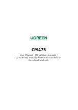 Preview for 1 page of UGREEN CM475 User Manual