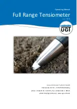 Preview for 1 page of UGT Full Range Tensiometer Operating Manual