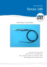 Предварительный просмотр 1 страницы UGT Tensio 140 Operating Manual