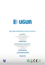 Предварительный просмотр 32 страницы Ugur UMD IZMIR Series User Manual