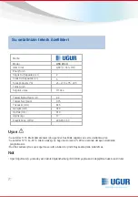 Preview for 8 page of Ugur USS 20 LX User Manual