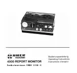 uher 1004-S Operating Instructions Manual preview