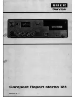 uher Compact Report stereo 124 Service Manual preview