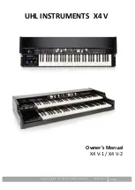 UHL Instruments X4 V Series Owner'S Manual предпросмотр