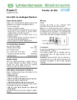 Предварительный просмотр 1 страницы Uhlenbrock Elektronik Power 2 63 200 User Manual