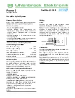 Preview for 5 page of Uhlenbrock Elektronik Power 2 63 200 User Manual