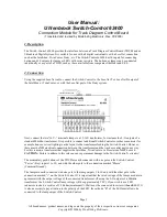 Preview for 1 page of Uhlenbrock Switch-Control 63400 User Manual