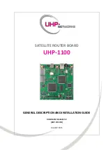 UHP UHP-1100 General Description And Installation Manual preview