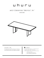 uhuru MILO COMMUNAL TABLE 84 User Manual preview