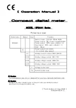 Preview for 1 page of UINICS SP2441 Series Operation Manual