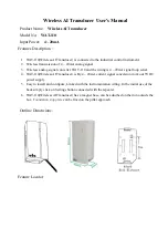 Preview for 1 page of UIS WAT-110 User Manual