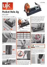 Preview for 1 page of ujk technology Pocket Hole Jig Operating Instructions