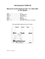 UK-electronic Kit Zentaurus Rev 1.21 Manual preview