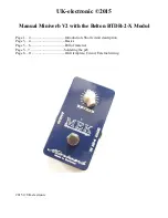 UK-electronic Miniverb MEK Sounddesign Manual preview