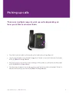 Предварительный просмотр 3 страницы UK TELCO Polycom VVX310 User Manual