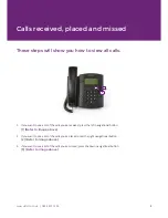 Предварительный просмотр 8 страницы UK TELCO Polycom VVX310 User Manual