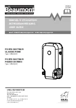 UKAL Beaumont Classic RB85 User Manual preview