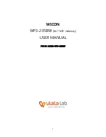 UlalaLAB WFS-205BW User Manual preview