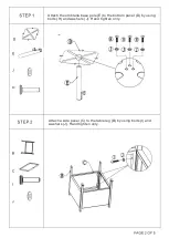 Предварительный просмотр 4 страницы ULAX FURNITURE 730023 Manual