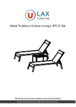 ULAX FURNITURE 970351 Instruction Manual preview