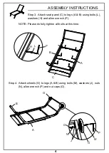 Preview for 4 page of ULAX FURNITURE Chaise Lounge Assembly Instructions Manual