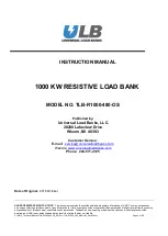 Preview for 1 page of ULB TLB-R1000-480-OS Instruction Manual