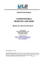 Preview for 1 page of ULB ULB-R110-480-240-IP Instruction Manual