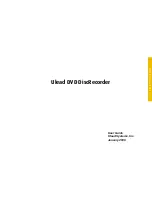 Ulead DVD DISCRECORDER 2.2 User Manual preview