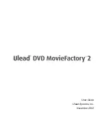 Ulead DVD MOVIEFACTORY 2 User Manual preview