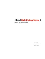 Preview for 1 page of Ulead DVD PictureShow 2 User Manual