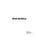 Preview for 1 page of Ulead QUICK DROP 2.0 - VERSION 2006 User Manual