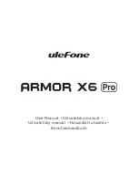 Preview for 1 page of Ulefone ARMOR X6 Pro User Manual