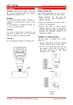 Preview for 3 page of ULFA TECHNOLOGY JANITOR SDT Series Instruction Manual