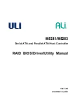 ULi ALi M5281 Manual preview