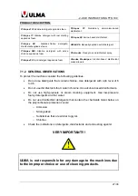 Предварительный просмотр 43 страницы Ulma TFS100 Manual