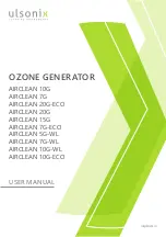 ulsonix AIRCLEAN 10G User Manual preview