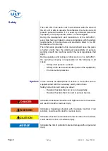 Preview for 6 page of ULT LAS260.1 Operating Instructions Manual