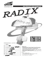 Ultafly RADIX 3D Instruction Manual preview