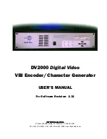 Предварительный просмотр 1 страницы Ultech Corporation DV2000 User Manual