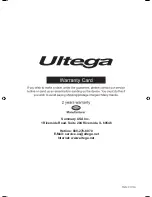 Preview for 14 page of ultega us330300000007 User Manual