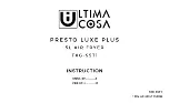 ULTIMA COSA Presto Luxe Plus Instruction предпросмотр