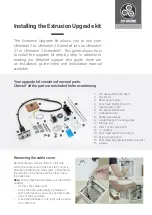 Предварительный просмотр 1 страницы Ultimaker EXTRUSION UPGRADE Manual