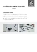 Предварительный просмотр 12 страницы Ultimaker EXTRUSION UPGRADE Manual