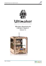 Ultimaker ORIGINAL+ Manual предпросмотр