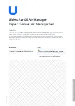 Предварительный просмотр 1 страницы Ultimaker S5 Air Manager Repair Manual