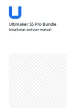 Предварительный просмотр 1 страницы Ultimaker Ultimaker S5 Pro Bundle Installation And User Manual