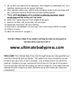 Preview for 2 page of ULTIMATE BODY PRESS Core Strength Instructions For Use