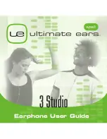 Ultimate Ears 3 Studio User Manual предпросмотр