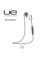 Ultimate Ears UE Custom User Manual preview